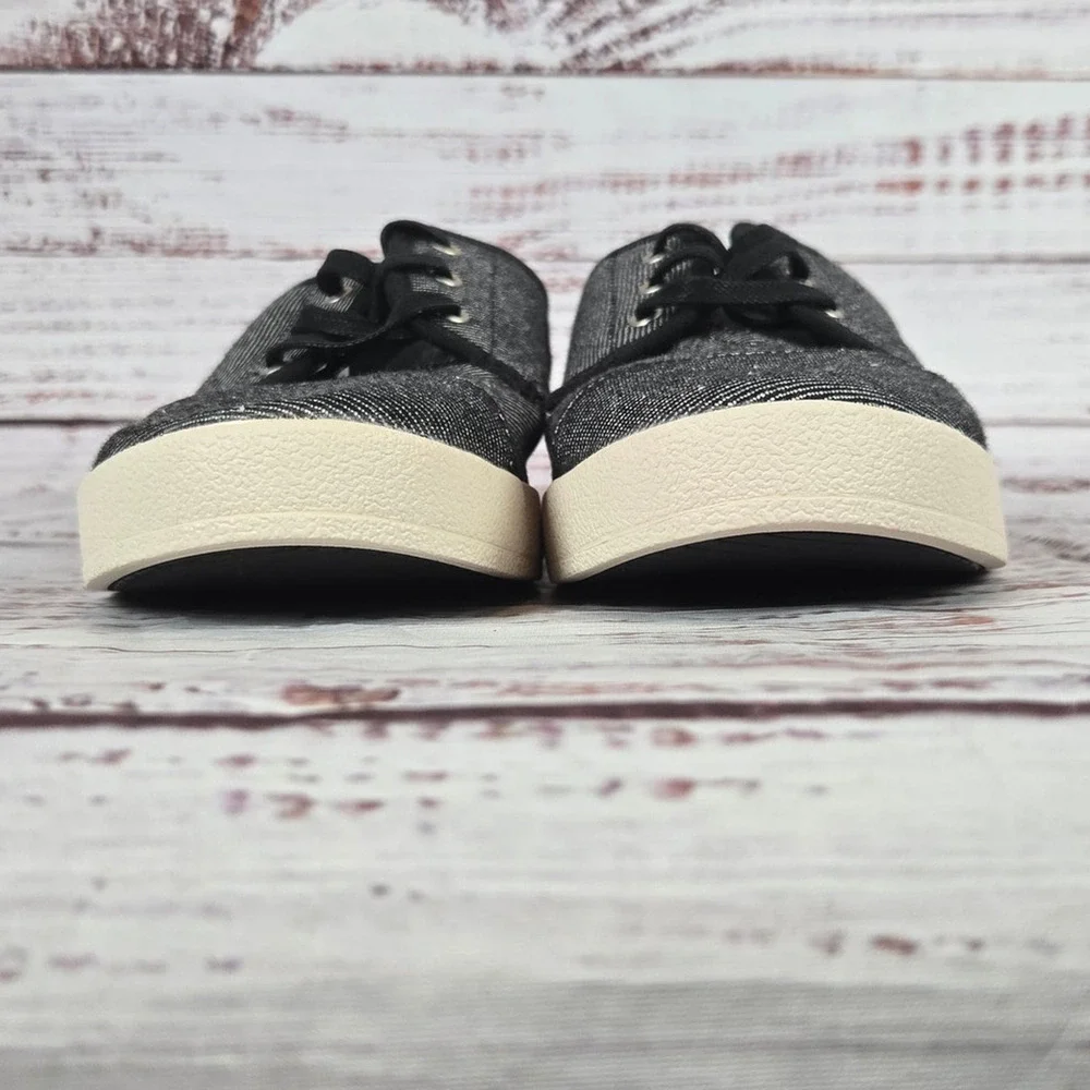 Tom's Womens Paseo Twill Sneakers 7.5 Skater Shoes Casual Comfort Preppy Minimal